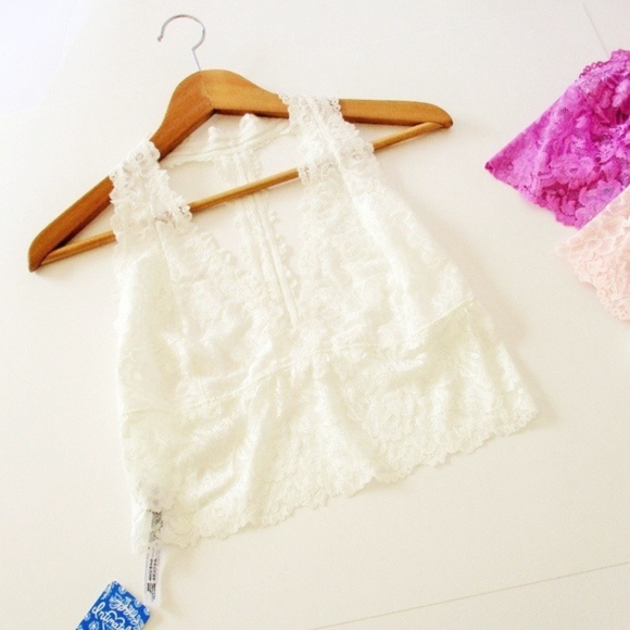 Free People Other - Free People Heartbreaker Lace Bralette Size Large